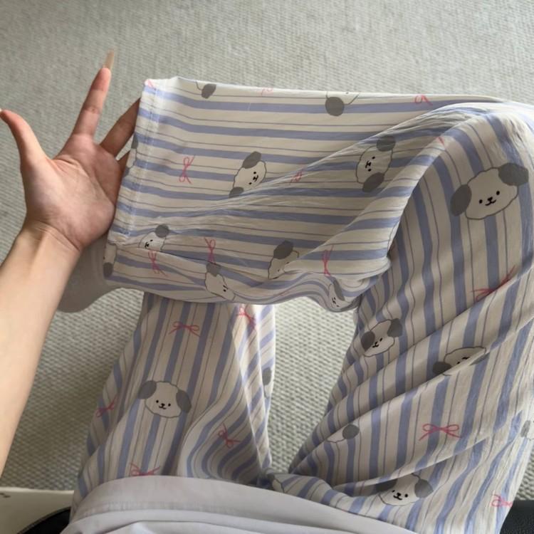 2026 New Style Lounge Pants for Women Loose Fit Wide Leg Casual Pajama Pants for Outdoor, Campus, Home