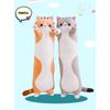 Niedliche Cartoon Katze Geformte Puppe Spielzeug Plüschtier Schlafen Langes Wurfkissen Dekoratives Geschenk
