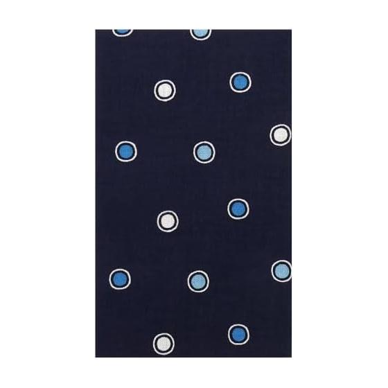 Hamamonyo Tenugui Towel - Nagomi Mizutama (Navy Blue) - Polka Dot, Retro, Dyed Cotton 100%
