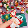 Santa Claus and Snowman Mini Figurine Ornament - Christmas Kid's Decoration