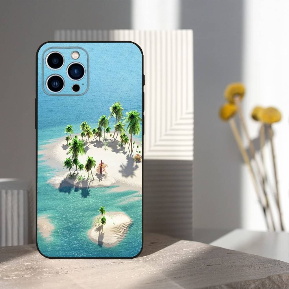 MALDIVES Travel Map Phone Case For iPhone 17,16,15,14,13,12,11,Plus,Pro Max,XS,X,XR,SE,Mini,8,7,Soft Silicone Black