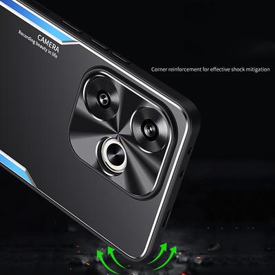 For Xiaomi Poco F6 5G/Redmi Turbo 3 5G Case Aluminium Alloy+TPU Protective Phone Cover