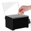 Acrylic Suggestion Box with Slot Raffle Ticket Container with Lock and Sign Holder Voting Box for Fundraising Donation Voting