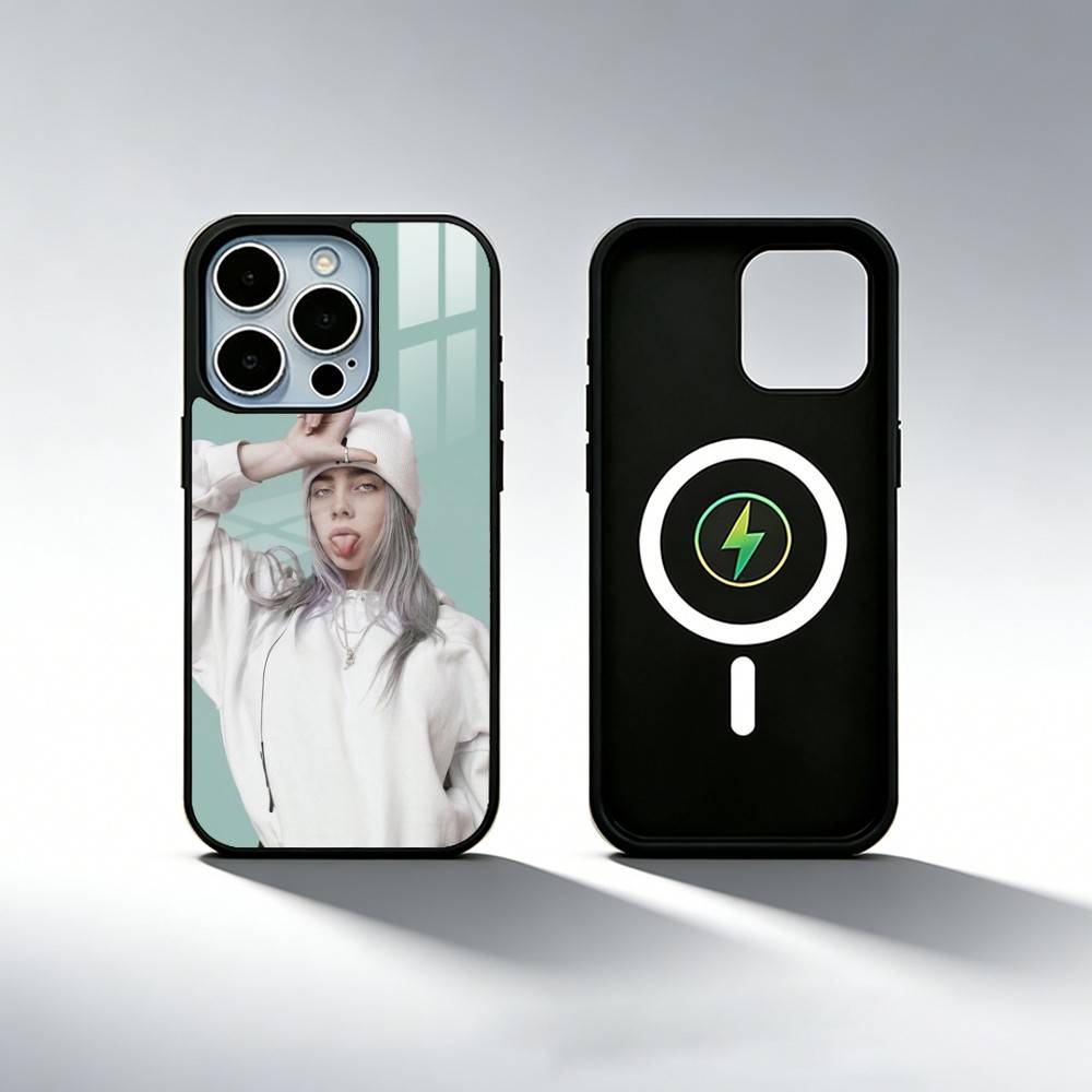 Sängerin B-Billie Eilish Handyhülle Für iPhone17,16,15,14,13,12,11 Plus,Pro Max Magnetisch Für Magsafe Kabelloses Laden