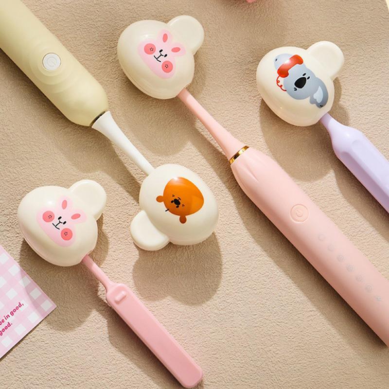 1/2/3 szt. Przenośne Klipsy Ochronne na Główki Szczoteczek do Zębów Uniwersalne Wzory Zwierzęce Osłonki na Szczoteczki do Zębów Pyłoszczelne Do Użytku Domowego i Podróży