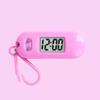 Sportliche LED Digitaler Schlüsselanhänger Taschenuhr Miniaturuhr für Studenten und Kinder Praktisches Reisezubehör für Rucksack