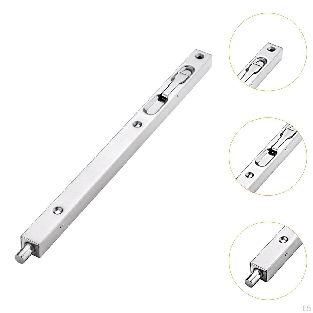 Flush Bolt , Sturdy Wear Resistant Easy To Use Practical Hardware Concealed Latch for Apartment