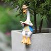 Sitting Couple Duck Garden Statues Gift Choice Add Charm To Home Outdoor Duck Garden Ornaments