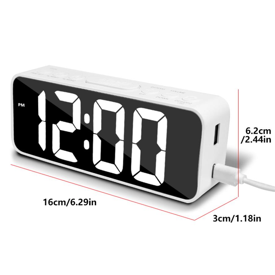 LED multifunctional alarm clock student creative bedside electronic clock luminous digital clock