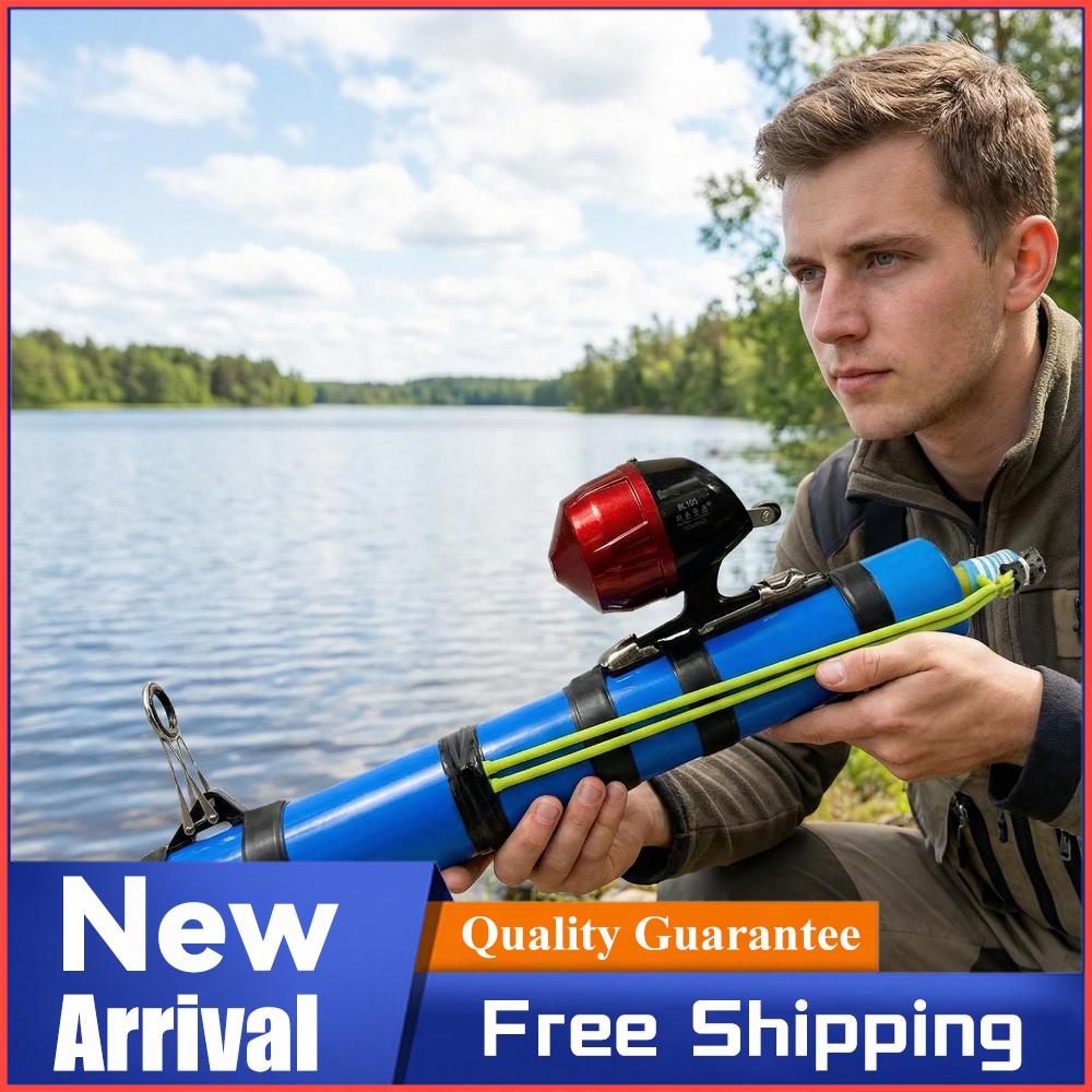 Outdoor Fishing Bait Feeder Rubber Band Bait Casting Device New Fishing Accessory Fishing Catapult Rod Various Fishing Reels