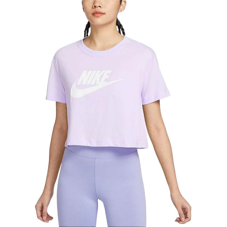 Nike Sportswear Essential Crop Top Asia Sizing Lilac BV6176-511