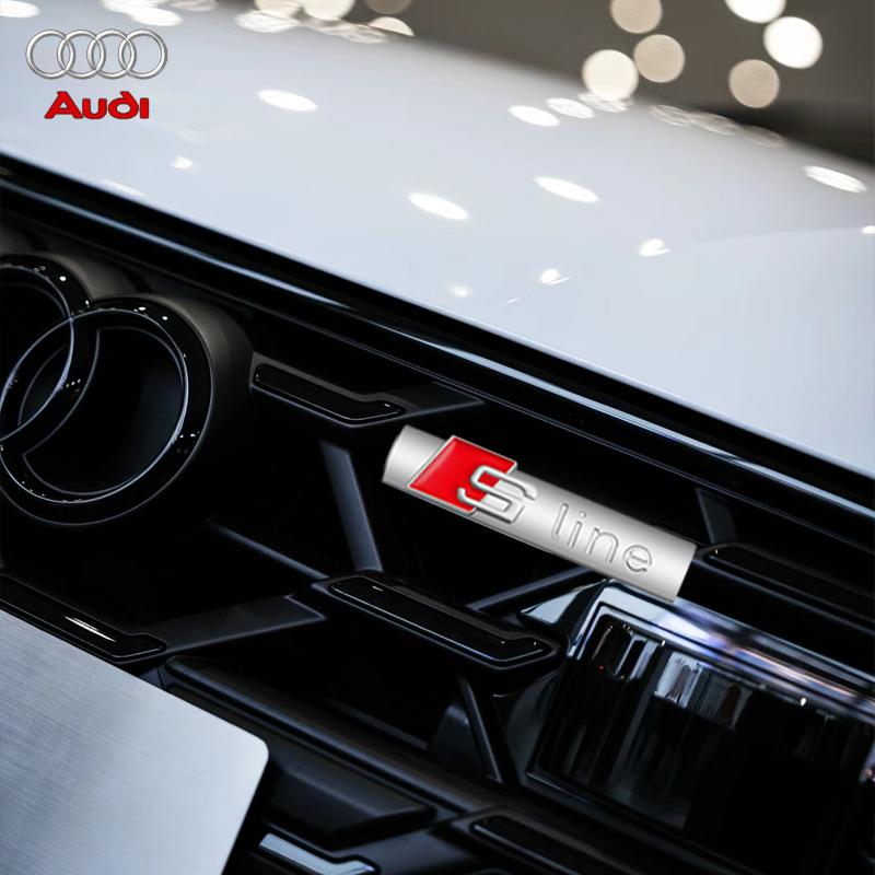 NEW hot Sline Metal Logo Car Sticker Aluminum Emblem For hot S Line Quattro A1 A3 A4 A5 A6 A7 A8 Q2 Q3 Q5 Q6 Q7 Q8 Accessories