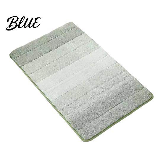 Washable Plush Floor Mat Water-absorbent Rug Quick Color Bathroom Mat Gradient Dry Absorbent Rug Anti-Slip