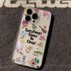 ins English Everything will be fine Applicable Apple 16promax Mobile phone case 15 Apple 14 Couple 13 New 12 Women X