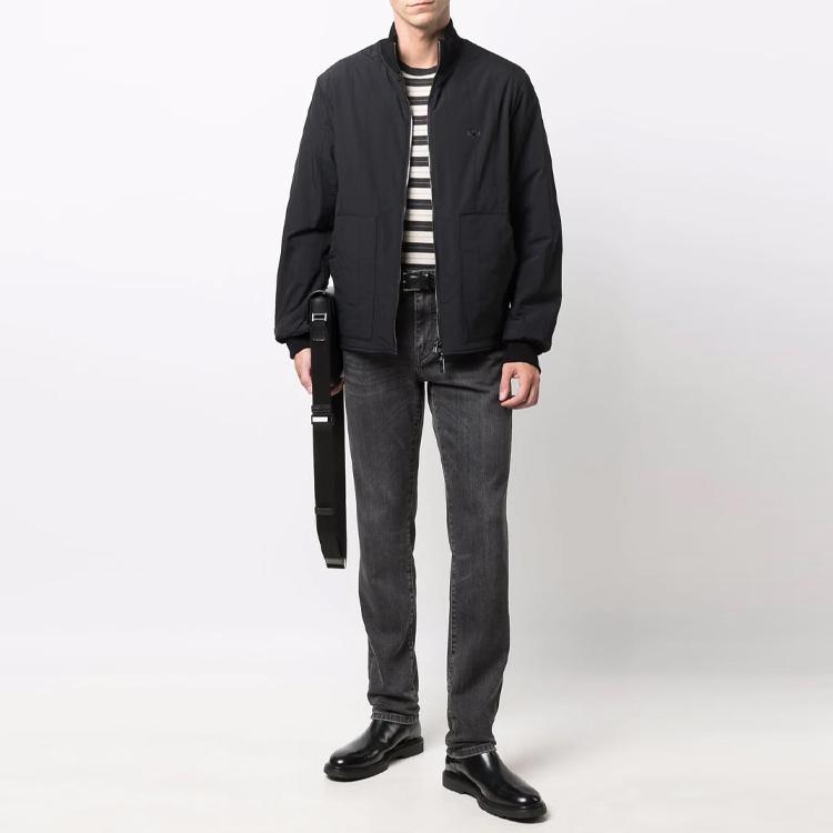Emporio Armani Logo Plaque Bomber Jacket 8N1BQ4-1NZDZ-0999