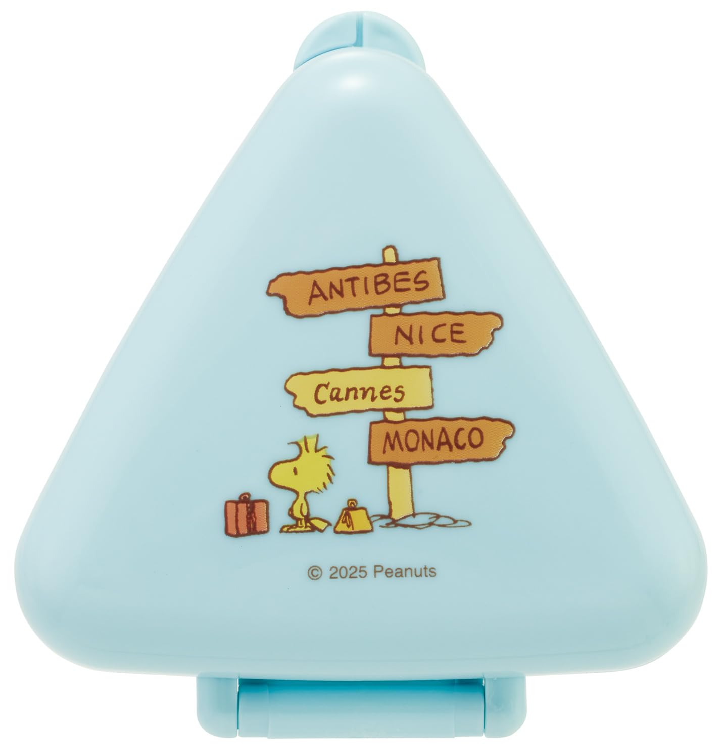 Skater Lunch Rice Ball 1 Microwave Made in Snoopy Woodstock Travel Box, Case, Triangular, Piece, Safe, Japan, & ONC1P-A