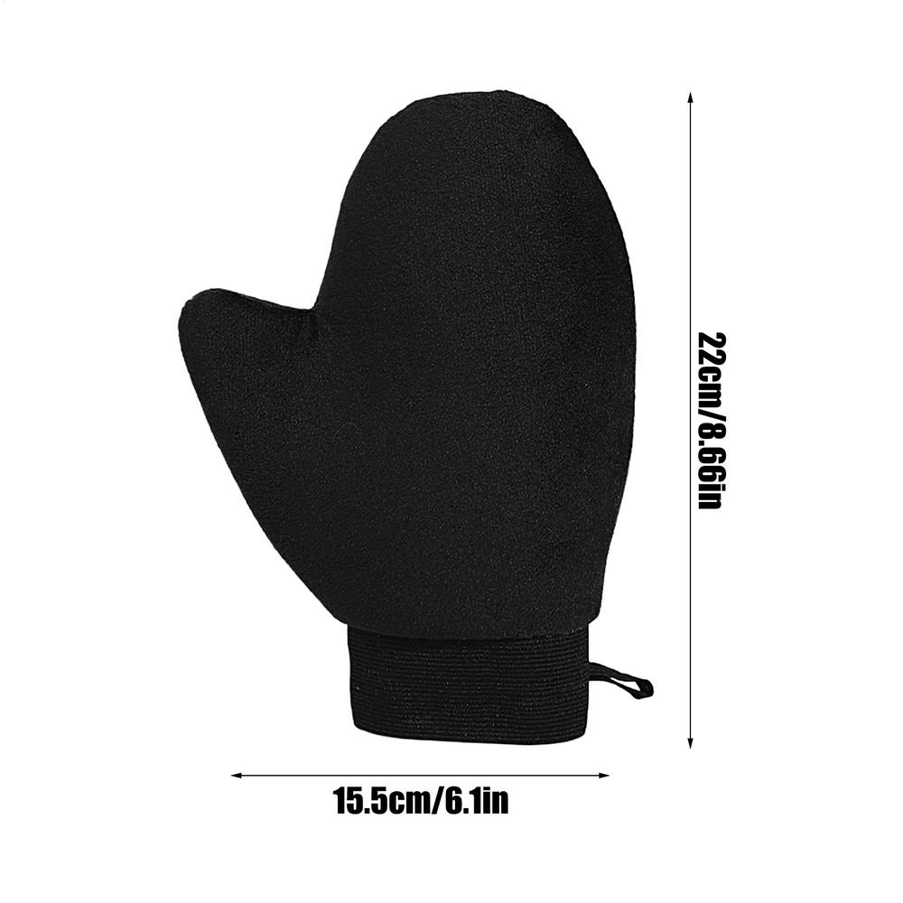 Tan Mitt Body Lotion Glove Self Tanning Mitt Double Sided Prevents Sticky Hands Applicator Portable Quick Dry Flocking Glove