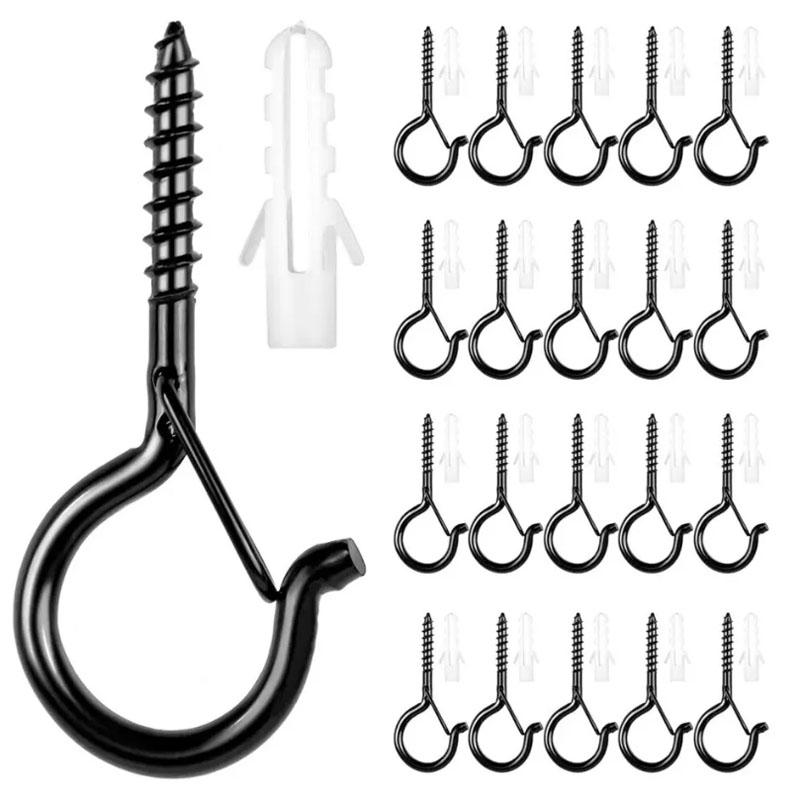

20 шт. вкручивающихся крючков Q-Hanger Hook с предохранительной пряжкой для уличных гирлянд 20Pcs