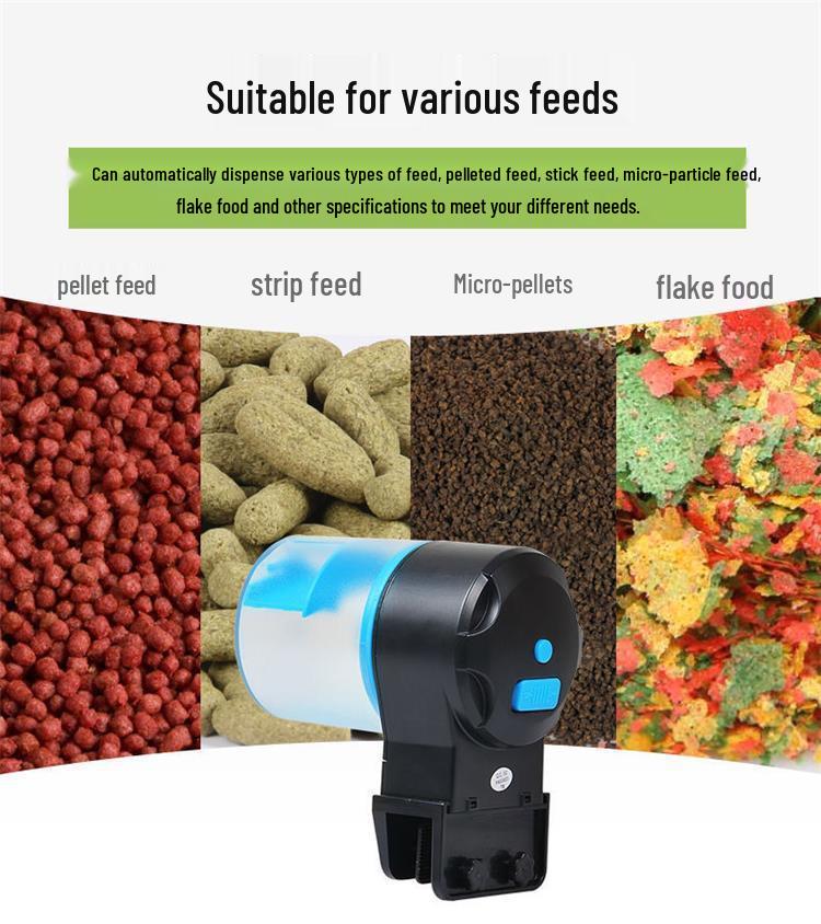 Smart Automatic Fish & Turtle Feeder for Aquariums