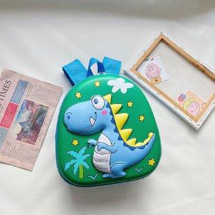 Schoolbag Children's Bag 1011 New Cartoon Kindergarten School Bag Eggshell Dinosaur Boys and Girls Backpack Wholesale