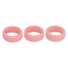 3PCS Silicone Ring Covers for Smart Ring Scratch Resistant Skin Friendly Elastic Ring Protector Protective Sleeve Pink M for Size 11 12 13