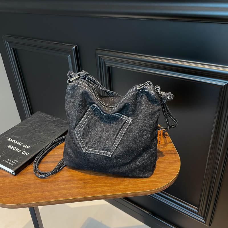 Jeansowa Torba Crossbody na Telefon Komórkowy Mini Torebka Damska Torba na Ramię