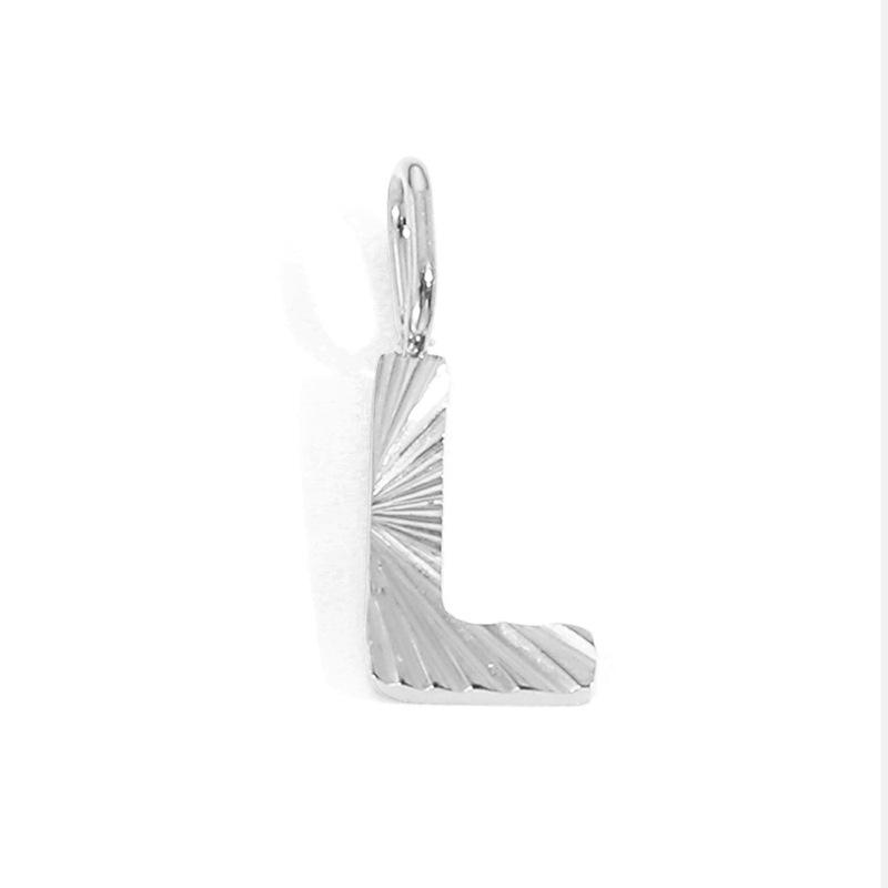 Alphabet Charms: Stainless Steel Letter Pendants - Personalized Jewelry Accessories