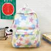 Schoolbag Spot Star Tie-dye Printing Travel Backpack Girl Wind Light Commuter Schoolbag Large Capacity Versatile