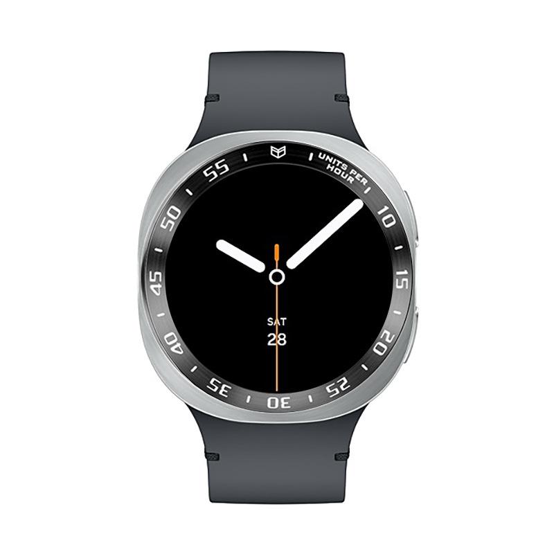 Metall-Lünettenring für Samsung Galaxy Watch 8 7 6 5 4 44mm 40mm Zeit-/Geschwindigkeits-Skalenrahmen Schutzring für Galaxy 8 6 Classic 46mm