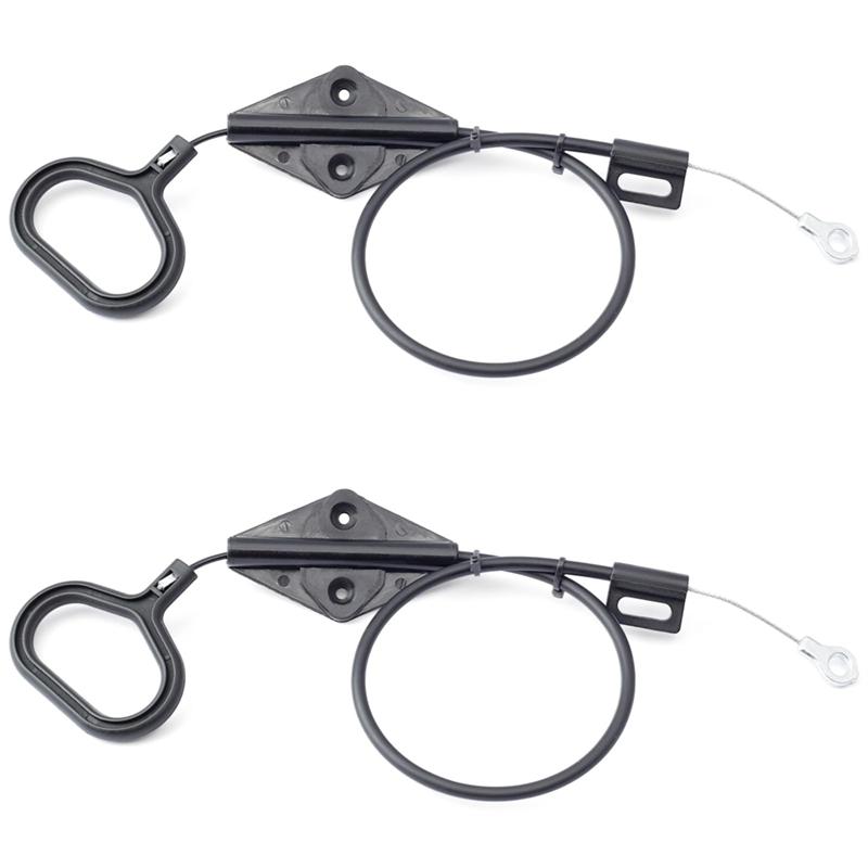 

ABUL-2Pcs Forlazy Boy Handle Cable Release Cable D Ring Parachute Style Lounger Release Cable Lounger Handle Replacement чёрный