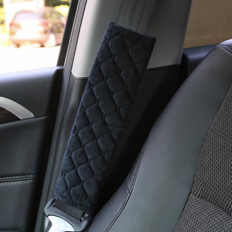 Universal Car Seat Belt Cover Adjustable Plush Car Safety Belt Cover Shoulder Pad for Kids Adults Car Interior Accessories