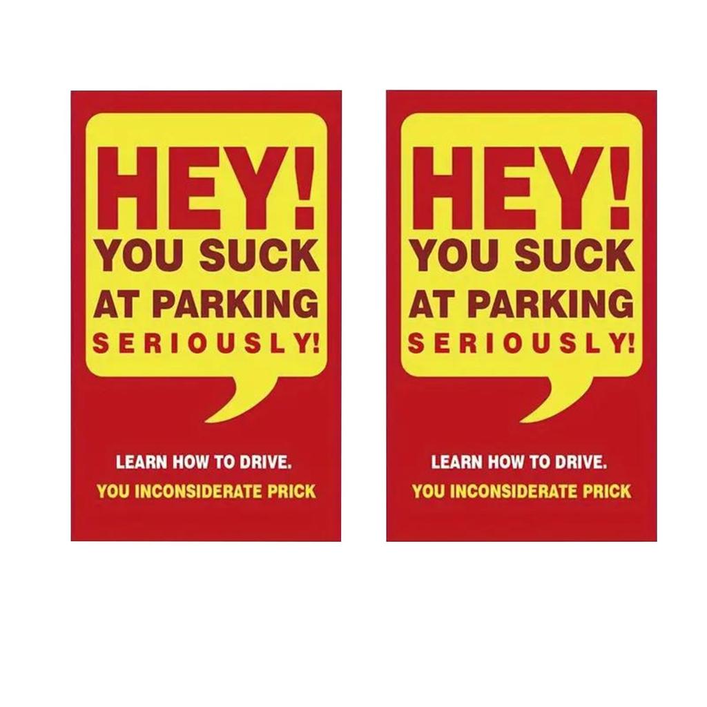 50pcs Bad Parking Cards Funny Parking Violation Cards, There Are Multiple Reasons For Violations, Hilarious Bad Parking Cards