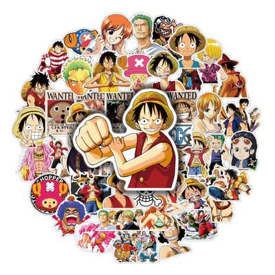 50 One Piece Anime-Aufkleber: Laptop, Wasserflasche, Gepäck, Handy DIY Aufkleber