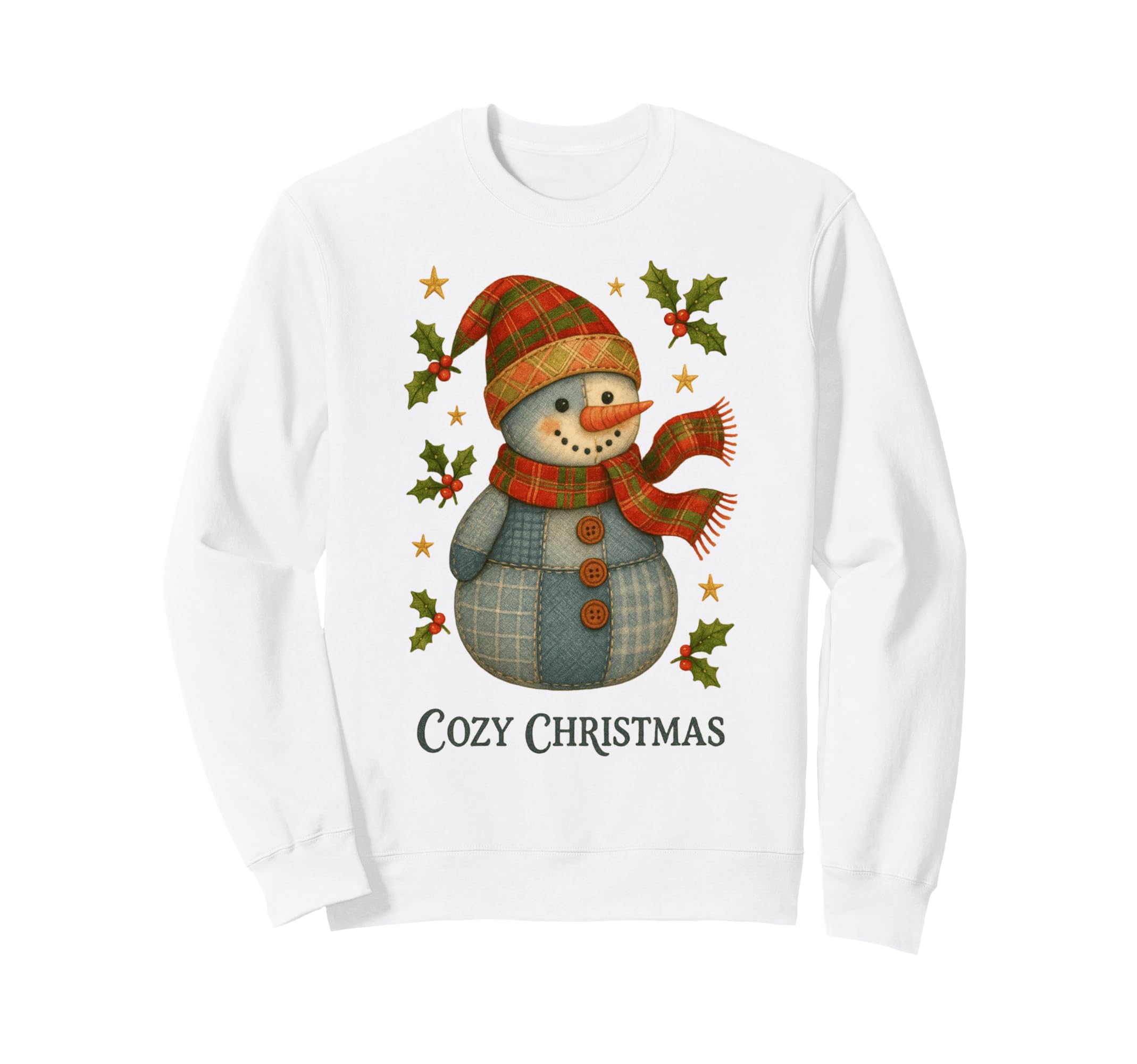 

Cozy Christmas Snowman Winter Holiday Family Cheer Sweatshirt чёрный