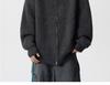Men's Retro Stand Collar Zipper Cardigan - Trendy Autumn Knitwear Jacket