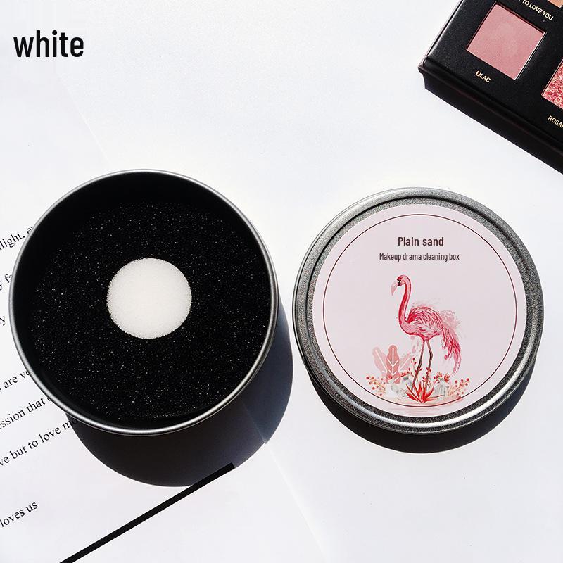 Suxi Makeup Brush Cleaner Box - Eyeshadow Brush Dry Cleaning Sponge