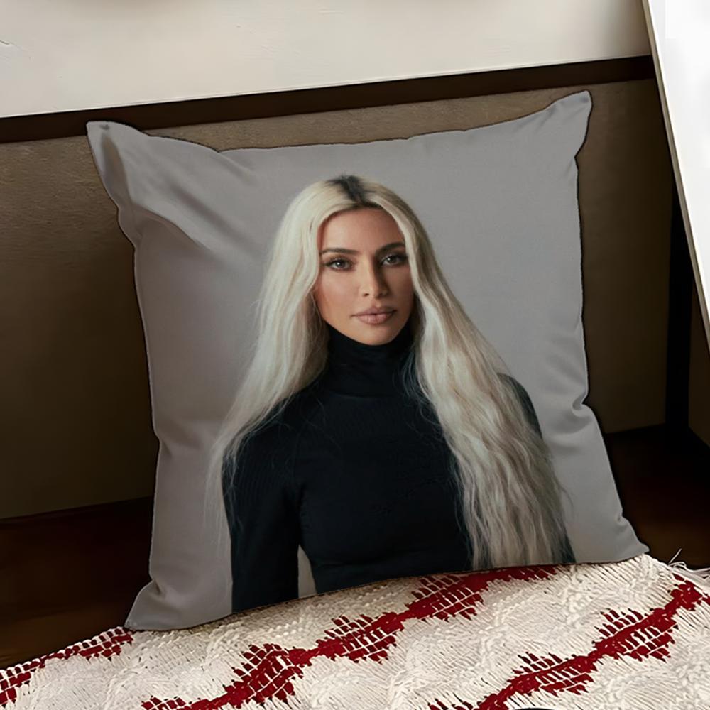 KKim KKardashianS Cushion Cover Reversible Soft Durable Pillow Cover Home Car MultiScene Use for Daily Comfort