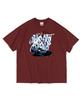 OTHERFITS Blue Wave Motion Short Sleeve T-Shirt (Wine)