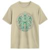 Casual Japanese Cthulhu Sea Creature Artwork TShirt for Unisex Crew Neck Pure Cotton T Shirts Short Sleeve Tee Shirt Plus Size