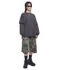 Nomaenyueol Abrasion Layered Long Sleeve Tee - Washed Charcoal