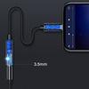 Braided USB C To Headphone Adapter Audios Cable With Decoding Chip For Clear Music Playbacks And HandsFree Calling