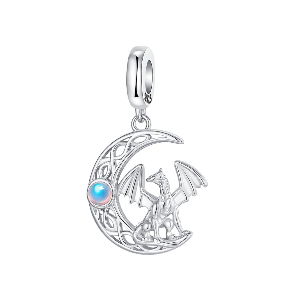 Fire Dragon Charms Bead Copper Chameleon Dangle Pendant Fit Bangle Bracelet Necklace Diy Jewelry