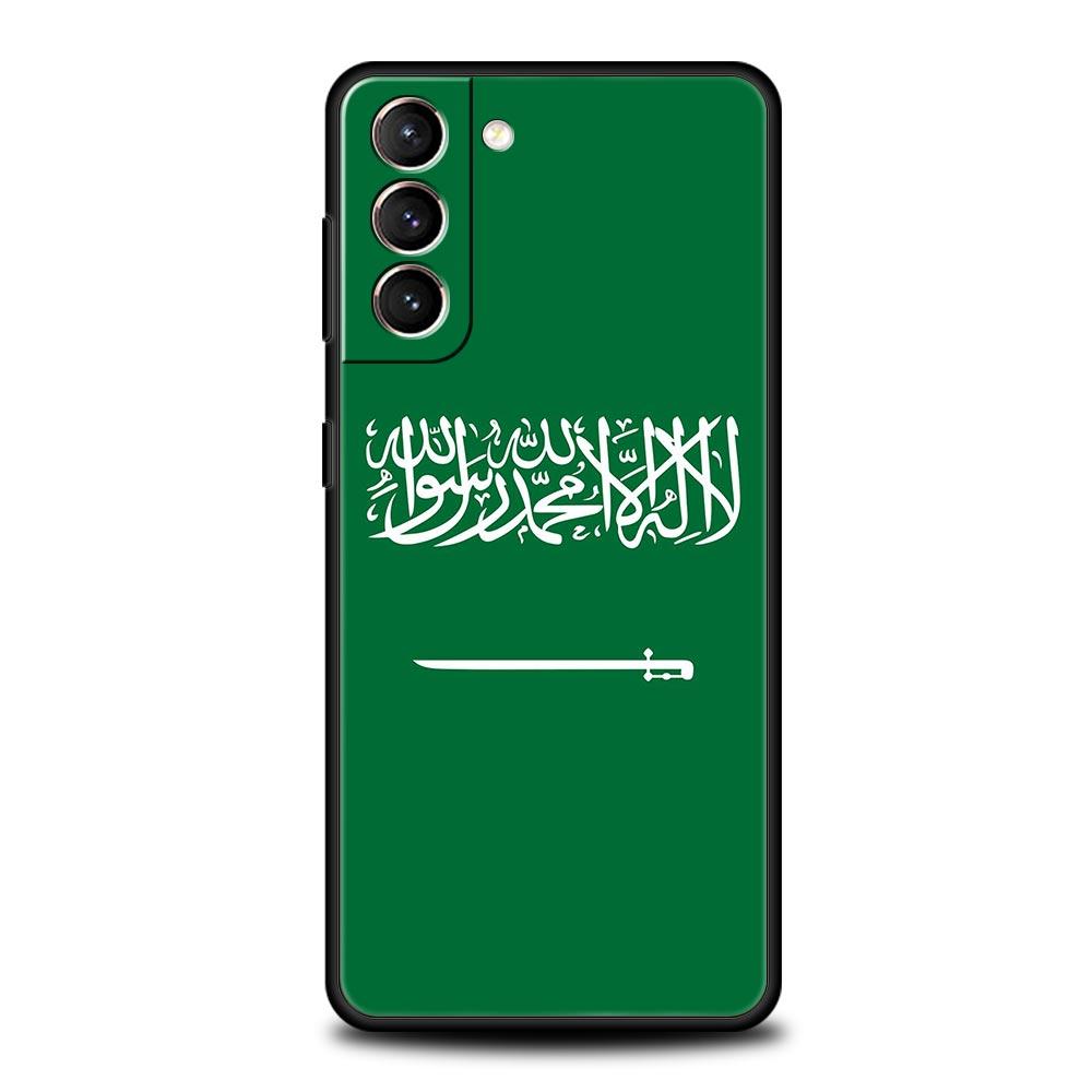 Königreich Saudi-Arabien Flagge Handyhülle Für Samsung Galaxy S24 S23 S22 S20 Ultra S21 FE 5G S10 S9 Plus S10E S8 Weiche Hülle