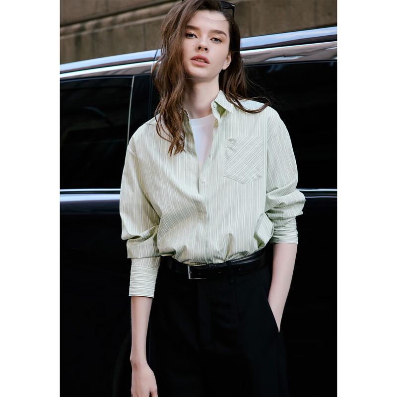 Women s Striped Long Sleeve Shirt XL