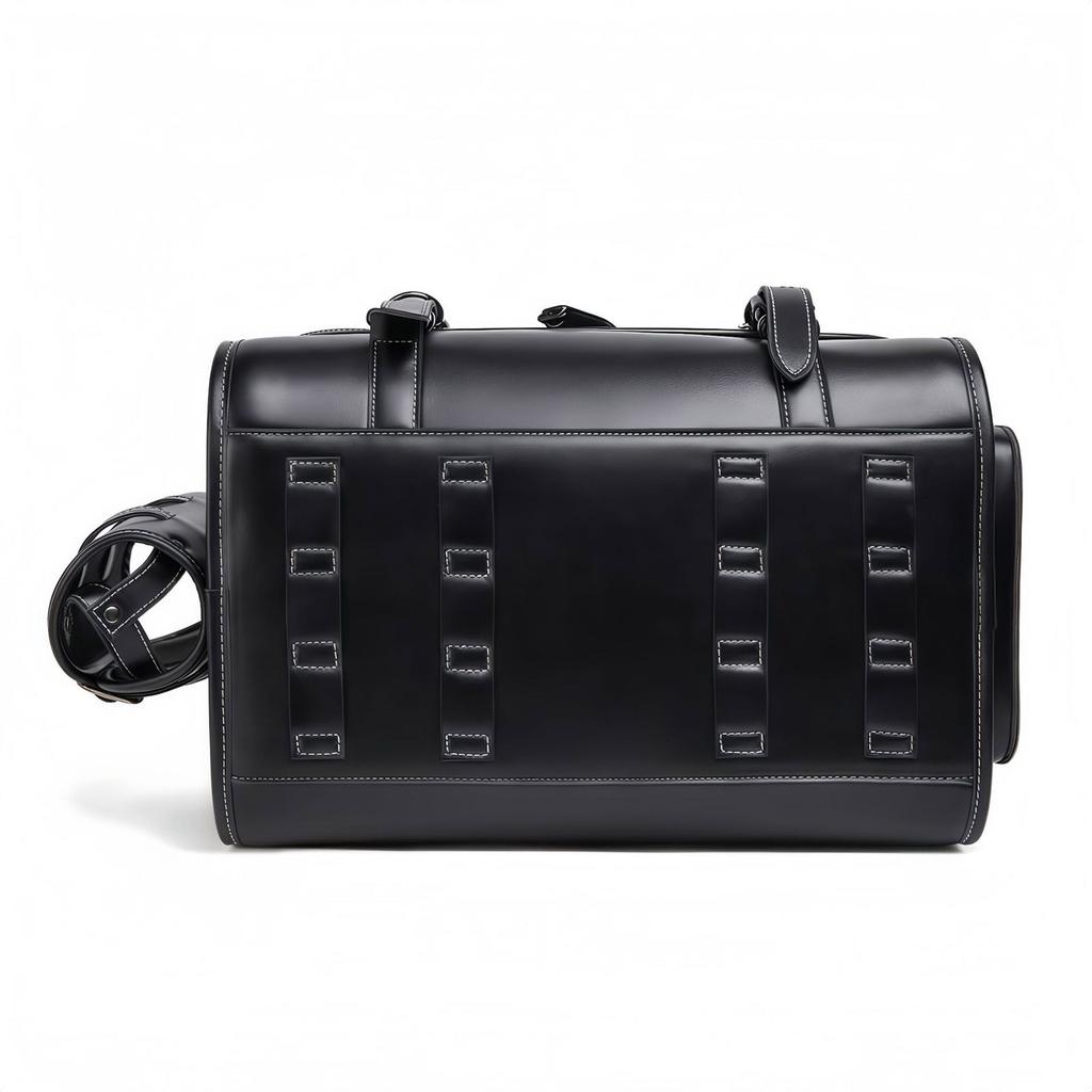 Motorcycle Tail Bag Seat Bag Saddlebags Luggage Bag Multifunctional PU Leather Motorbike Helmets Bag Storage Bag