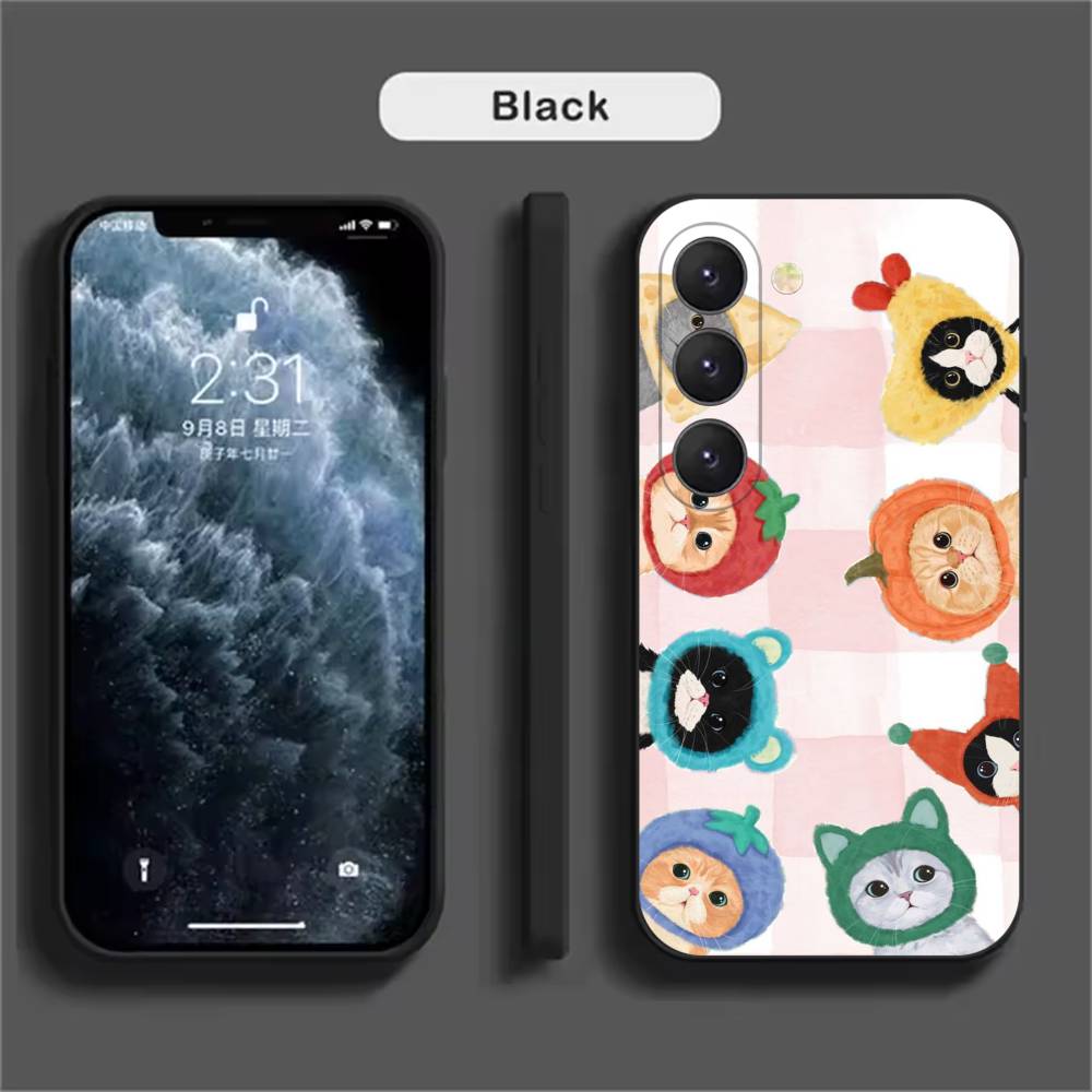 Colorful Cat Design Phone Case For Samsung Galaxy A52 A42 A32 A22 A12 A02S A72 A73 A51 A41 A31 A21S A71 A40 A30S A20S
