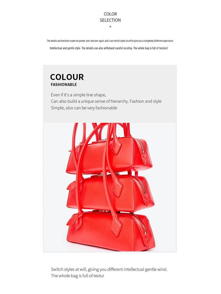 French Retro Genuine Leather Underarm Bag - Versatile Ladies' Handbag for Casual and Commuting