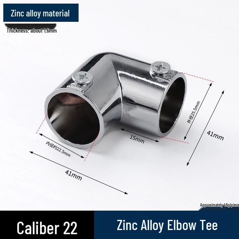 Stainless Steel Right Angle Tee Connector 19mm-32mm Joint Elbow Assembly Frame Fastener
