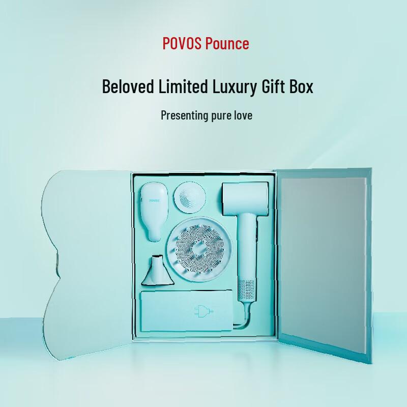 POVOS High-Speed Negative Ion Hair Dryer CN plug (adapter included)
