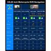 BEPOCAM 5"/6.25" Motorcycle GPS Navigation DVR Carplay Screen for Moto Dual Cameras Drive Recorder IPX7 Waterproof Moto Monitor